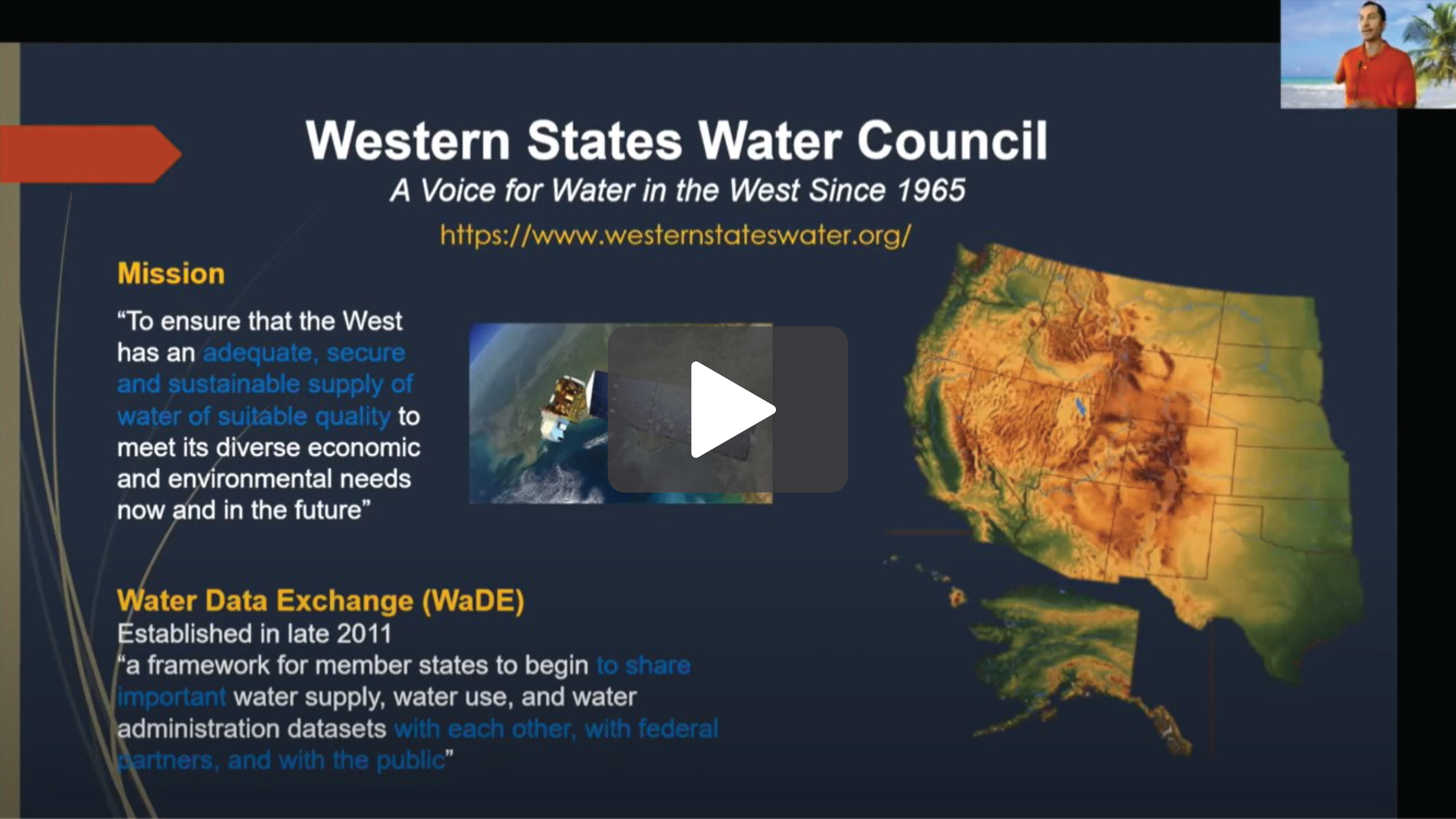 Water Data Exchange Webinar