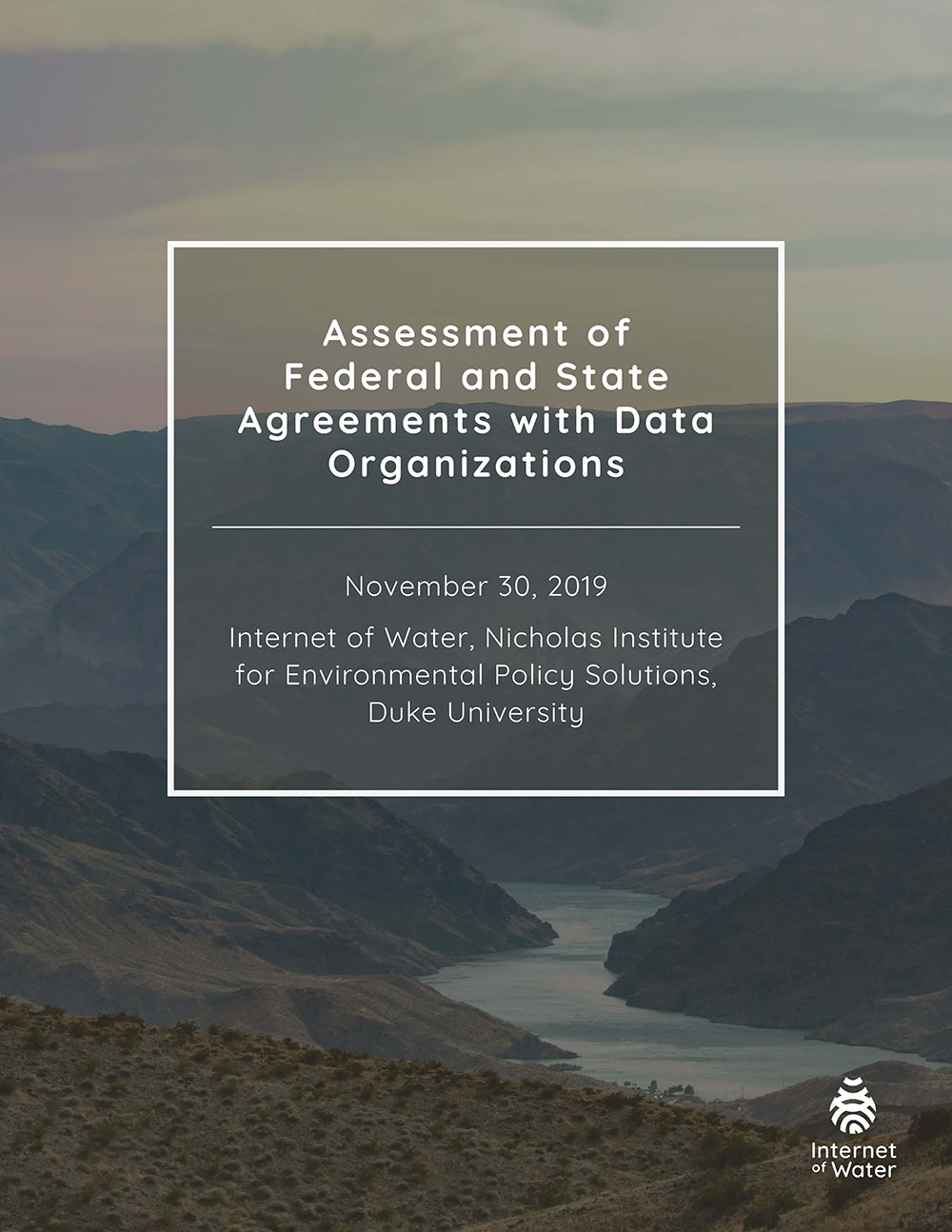 Assessment of Federal and State Agreements with Data Organizations (Cover Image)